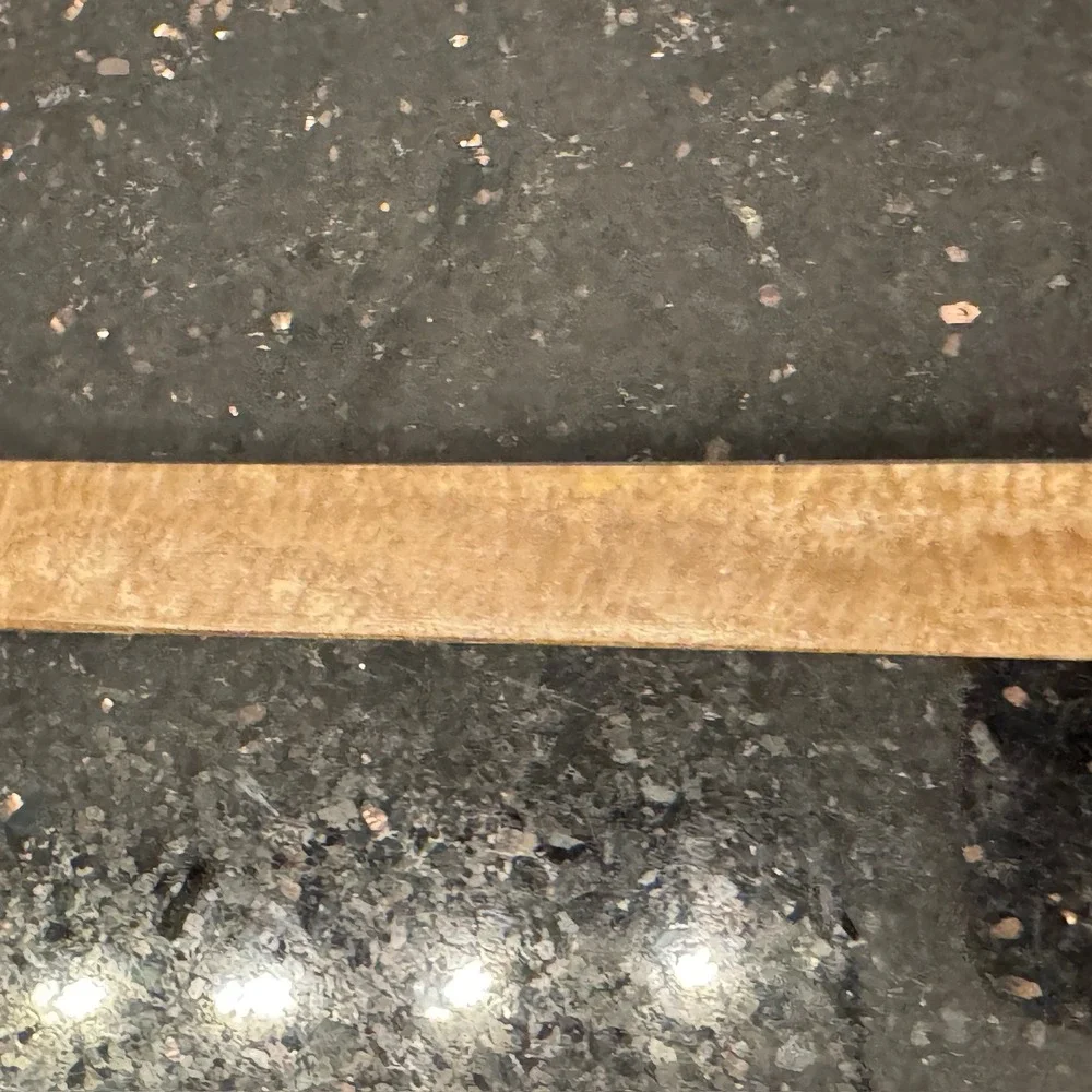 Handcrafted Wood and Stone Salad Serving Fork Dark Grain‎ Wood Travertine Handle